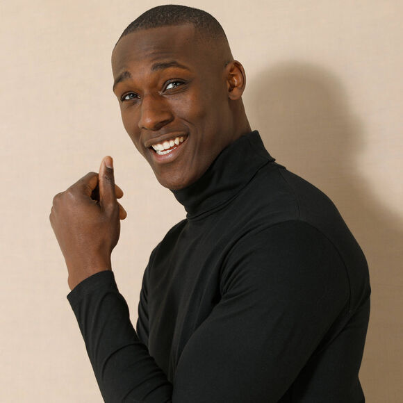 T-shirt met rolkraag en lange mouwen (zwart) T-shirt met rolkraag en lange mouwen (zwart)